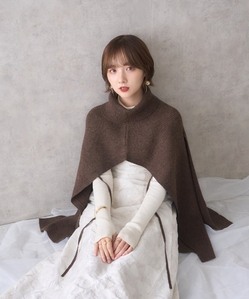 「mellowneon」 ニットベスト FREE ブラウン レディース_画像2