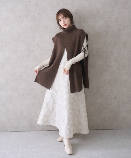 「mellowneon」 ニットベスト FREE ブラウン レディース_画像7