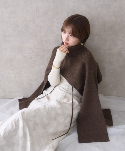 「mellowneon」 ニットベスト FREE ブラウン レディース_画像8