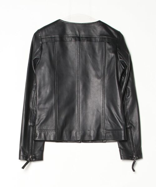 「Filomo」 レザーブルゾン M ブラック レディース_画像2