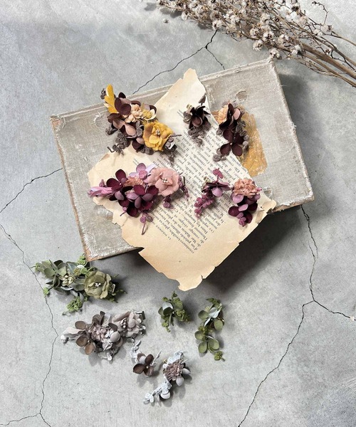 「m.soeur」 イヤリング（両耳用） FREE ワインレッド レディース_画像3