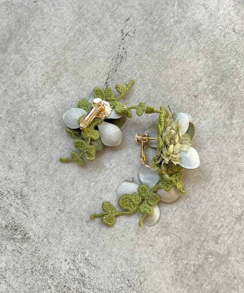 「m.soeur」 イヤリング（両耳用） FREE ワインレッド レディース_画像6