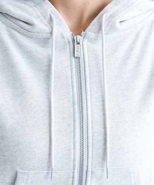 「ROXY」 ジップアップパーカー LARGE ブラウン レディース_画像5