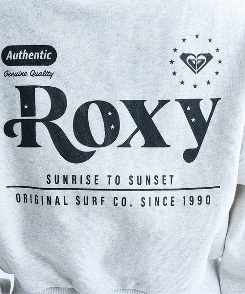 「ROXY」 ジップアップパーカー LARGE ブラウン レディース_画像7