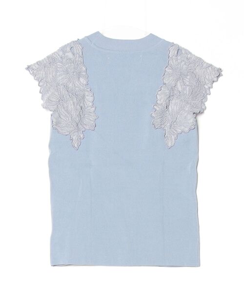 「LAGUNAMOON」 ノースリーブニット FREE ブルー レディース_画像2