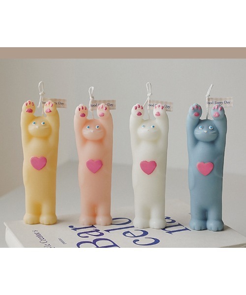 キャンドル 猫のばんざい / Cat Candle : ZOZOTOWN Yahoo!店 - 通販