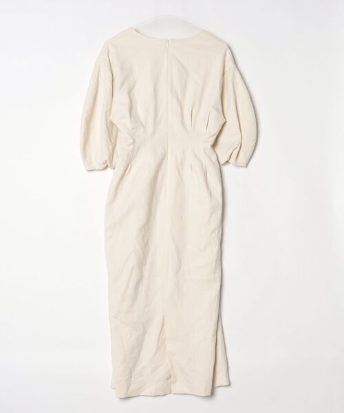 「VERMEIL par iena」 7分袖ワンピース 38 ベージュ レディース_画像2