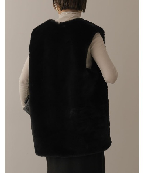 「Re:EDIT」 ベスト MEDIUM アイボリー レディース_画像2