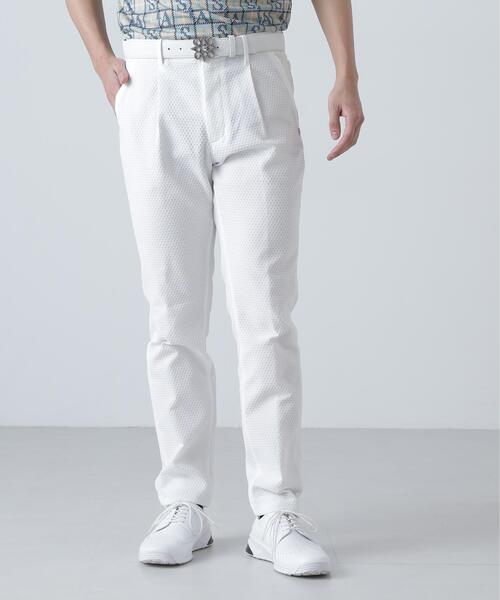 St ANDREWS パンツ 「St ANDREWS」サッカージオメトリックジャガード