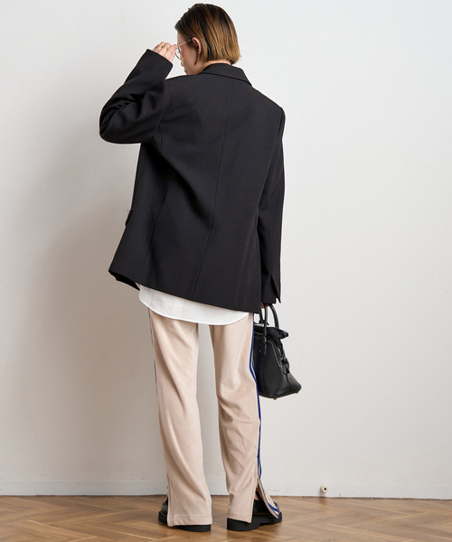 EVERYDAY I LIKE.ダークブラウン ダブルテーラードジャケット 38