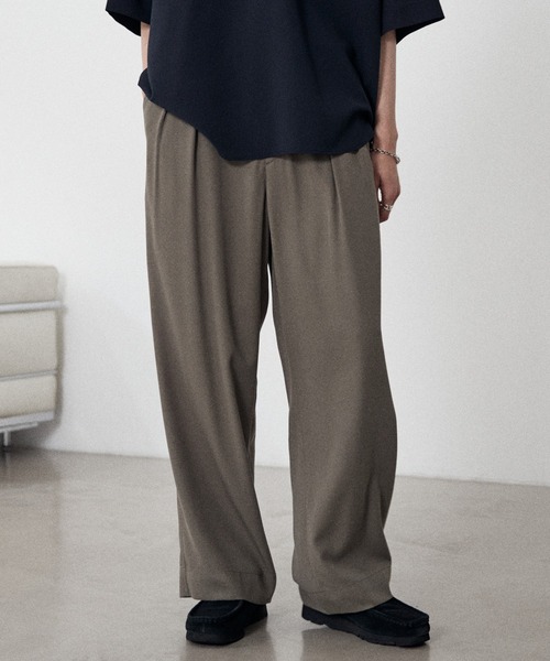 「WYM LIDNM」 スラックス M チャコール メンズ_画像7