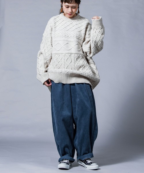 「folka」 コーデュロイパンツ M アイボリー レディース_画像2