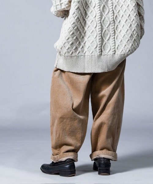 「folka」 コーデュロイパンツ M アイボリー レディース_画像3