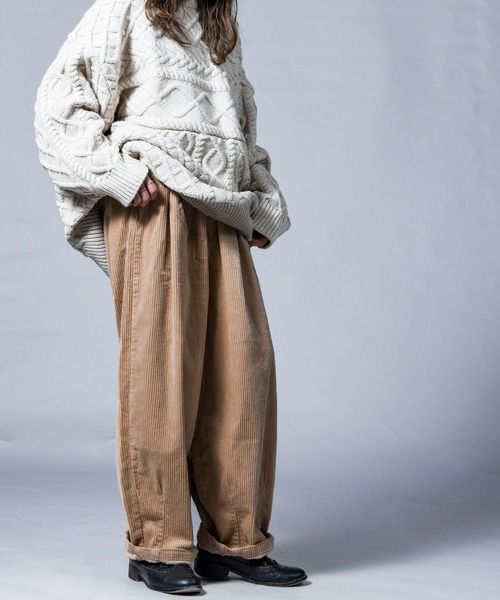「folka」 コーデュロイパンツ M アイボリー レディース_画像7