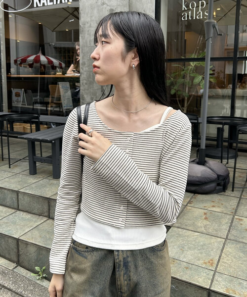 「mystic」 カーディガン FREE アイボリー レディース_画像6