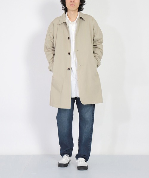 「SPELLBOUND」 ステンカラーコート 2 ベージュ メンズ_画像2