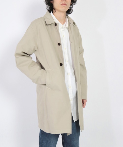 「SPELLBOUND」 ステンカラーコート 2 ベージュ メンズ_画像4