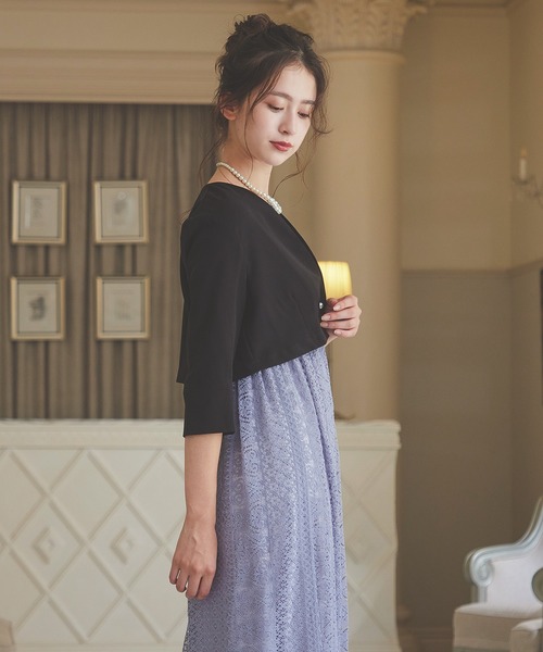 「Kana」 ノーカラージャケット M ブラック レディース_画像5