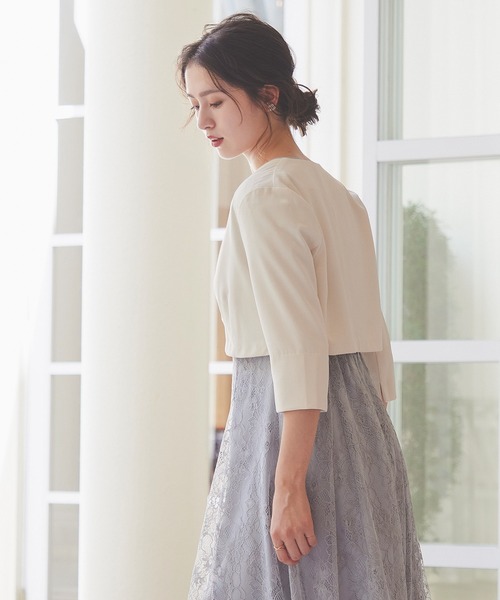 「Kana」 ノーカラージャケット M ブラック レディース_画像9