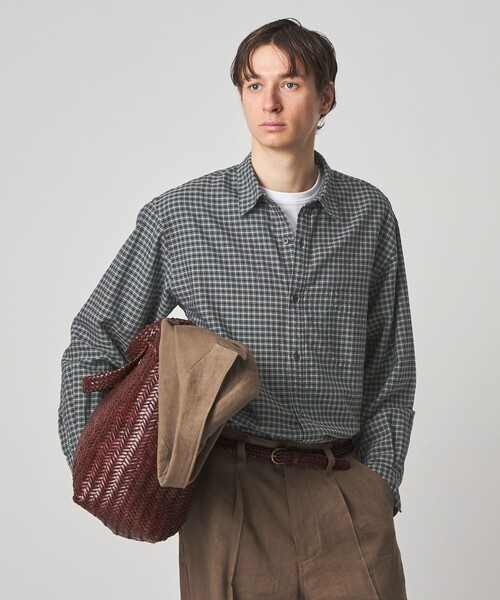 steven alan チェックオーバーサイズシャツ Sサイズ STEVEN ALAN（スティーブンアラン） シャツ ドレープ オックス