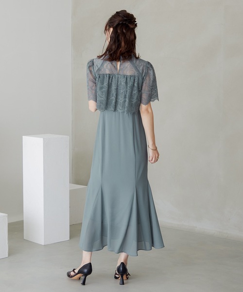 「niana」 半袖ワンピース M ダークカーキ レディース_画像6