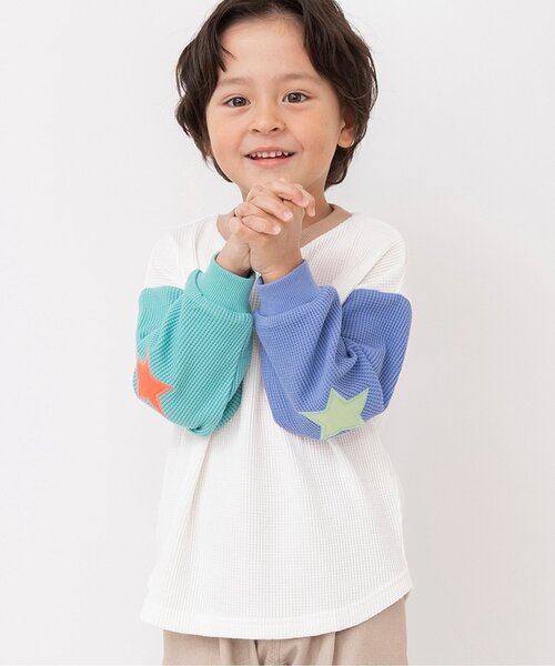 BREEZE（ブリーズ） tシャツ 「リンク」エルボ―パッチロンT キッズ