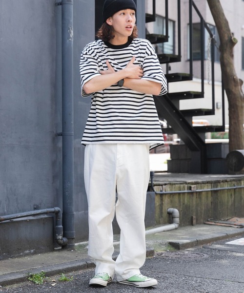 「WEGO」 デニムパンツ LARGE ベージュ メンズ_画像3