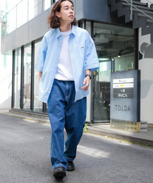 「WEGO」 デニムパンツ LARGE ベージュ メンズ_画像6