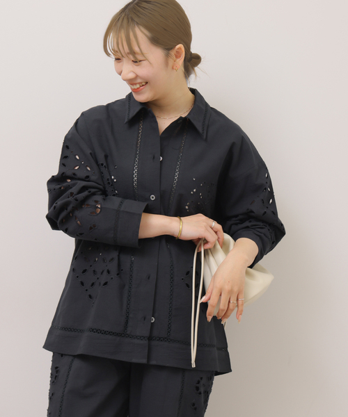 新品☆ジャーナルスタンダード カットワークエンブロイダリーブラウス JOURNAL STANDARD relume（ジャーナルスタンダード レリューム