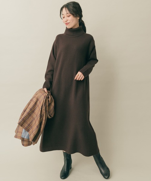 「F by ROSSO」 ニットワンピース FREE ベージュ レディース_画像7