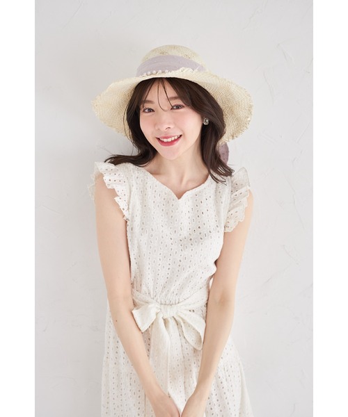 「tocco closet」 ノースリーブワンピース M アイボリー レディース_画像3