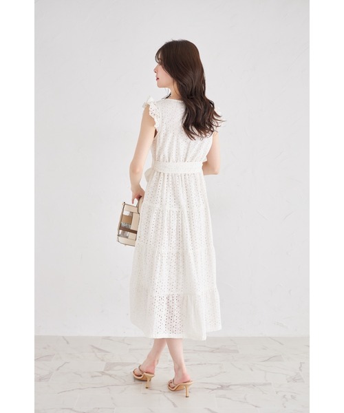 「tocco closet」 ノースリーブワンピース M アイボリー レディース_画像6