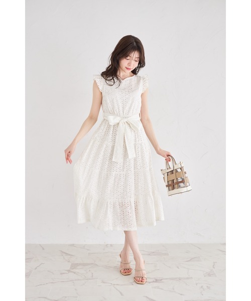 「tocco closet」 ノースリーブワンピース M アイボリー レディース_画像8