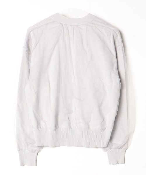 「GLOBAL WORK」 ニットカーディガン L グレー レディース_画像2