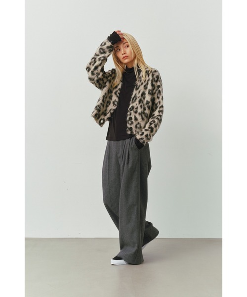 「ALEXIA STAM」 ニットカーディガン FREE グレー レディース_画像9