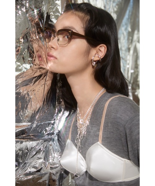 ネックレス キー モチーフ タグ ネックレス / Key motif tag necklace レディースの画像