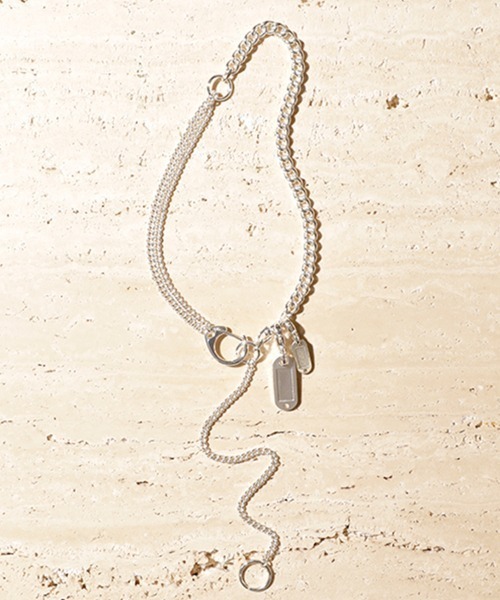 ネックレス キー モチーフ タグ ネックレス / Key motif tag necklace レディースの画像