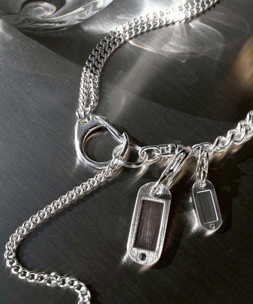 ネックレス キー モチーフ タグ ネックレス / Key motif tag necklace レディースの画像