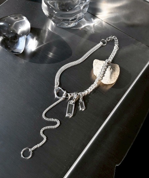 ネックレス キー モチーフ タグ ネックレス / Key motif tag necklace レディースの画像