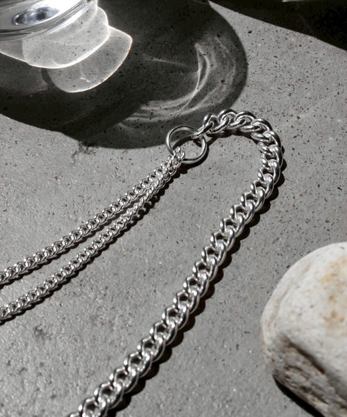 ネックレス キー モチーフ タグ ネックレス / Key motif tag necklace レディースの画像