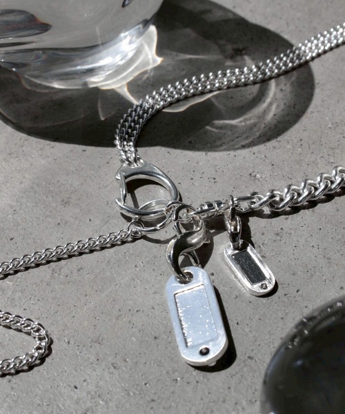 ネックレス キー モチーフ タグ ネックレス / Key motif tag necklace レディースの画像
