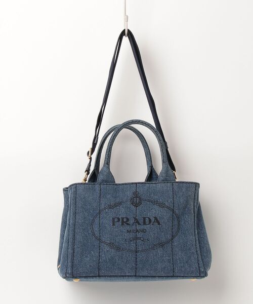 PRADA（プラダ） カナパ ハンドバッグ - ネイビー レディース