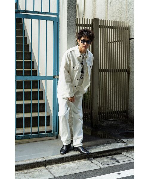 「HYSTERIC GLAMOUR」 デニムジャケット SMALL ホワイト メンズの画像