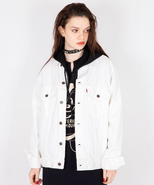 「HYSTERIC GLAMOUR」 デニムジャケット SMALL ホワイト メンズの画像