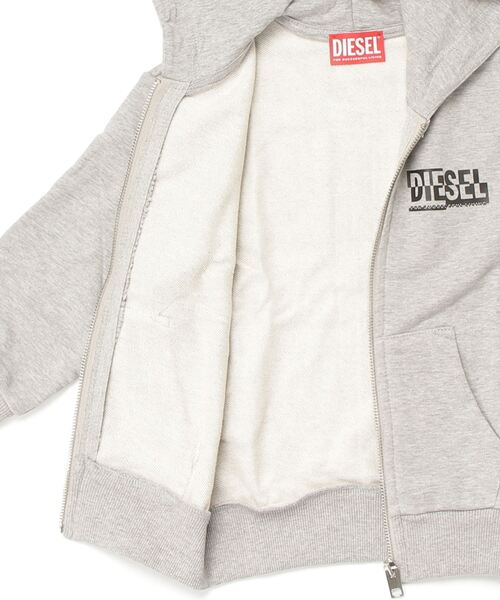 「DIESEL」 「KIDS」ジップアップパーカー 10Y ブラック キッズ_画像3
