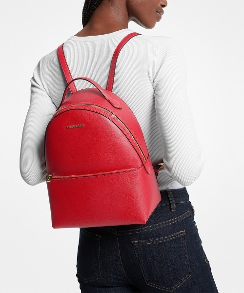 「MICHAEL KORS」 リュック FREE レッド レディースの画像
