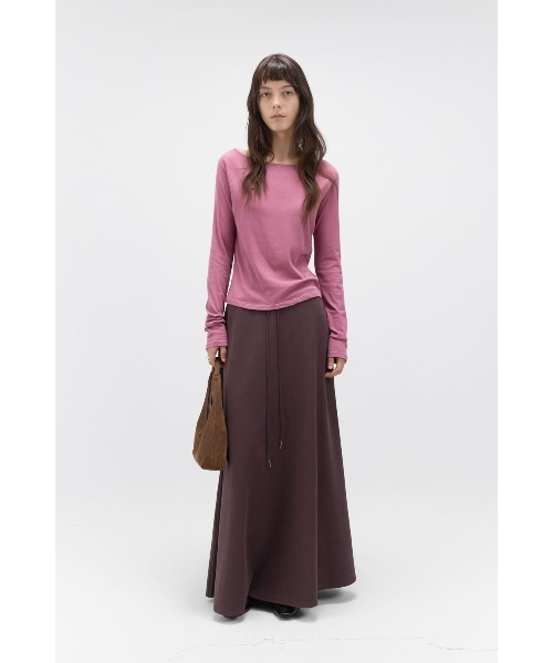 スカート Studio Doe Knitted Drawstring A-line Skirtの画像