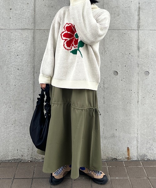 「kutir」 フレアスカート SMALL ブルー レディース_画像4