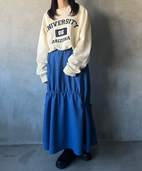 「kutir」 フレアスカート SMALL ブルー レディース_画像5