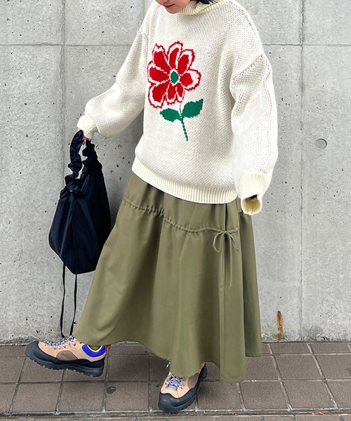 「kutir」 フレアスカート SMALL ブルー レディース_画像6